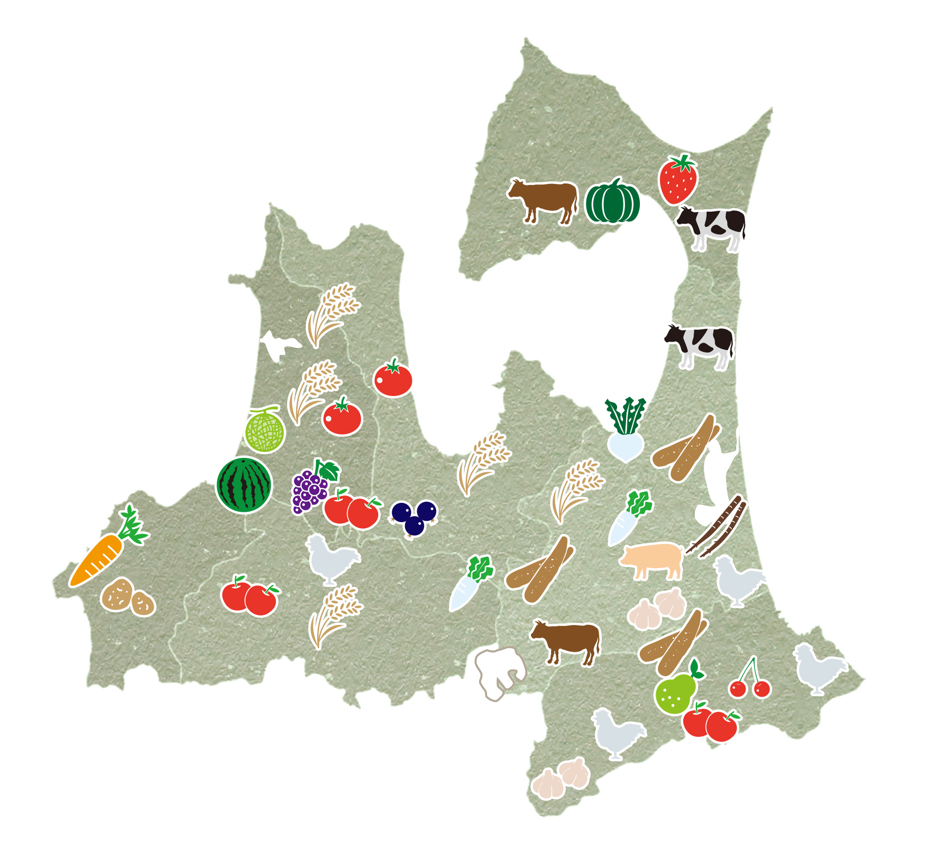 青森県 産品マップ
